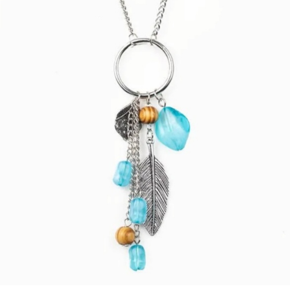 Paparazzi Sky High Style Blue Necklace